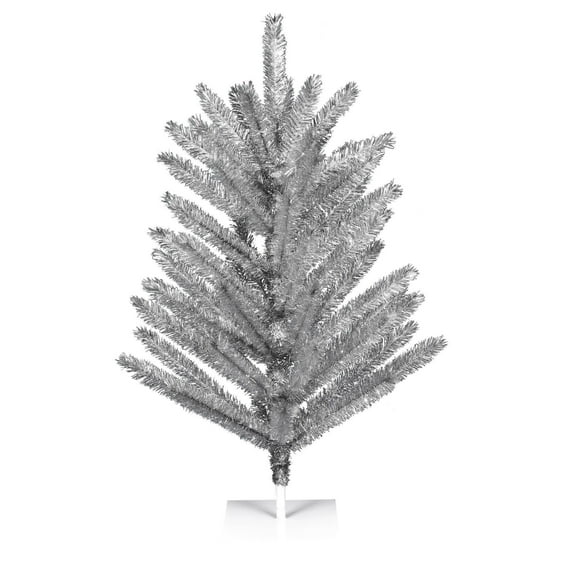 Vickerman 3' x 31" Vintage Aluminum Artificial Christmas Tree, Unlit