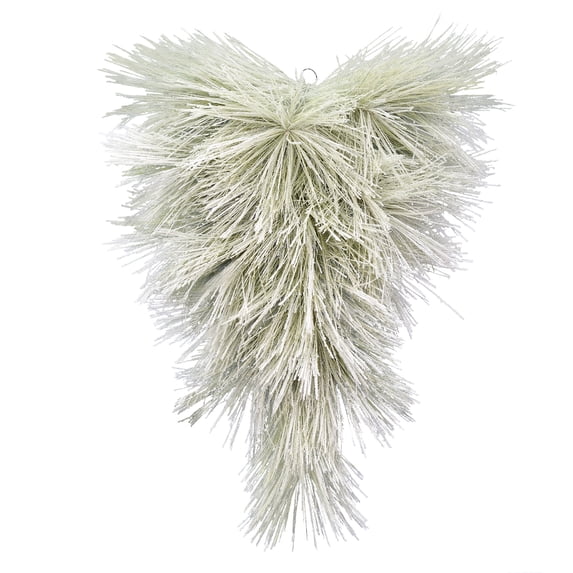 Vickerman 30" Flocked Coutler Pine Artificial Christmas Teardrop, Unlit