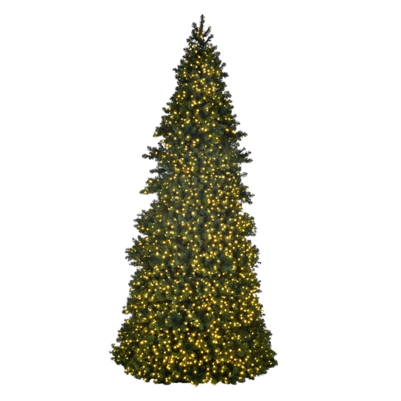 Vickerman 30' x 124" Artificial Pre-Lit Slim Grand Teton Frame Tree, with LED Multi-Colored 5mm Single Mold Lights