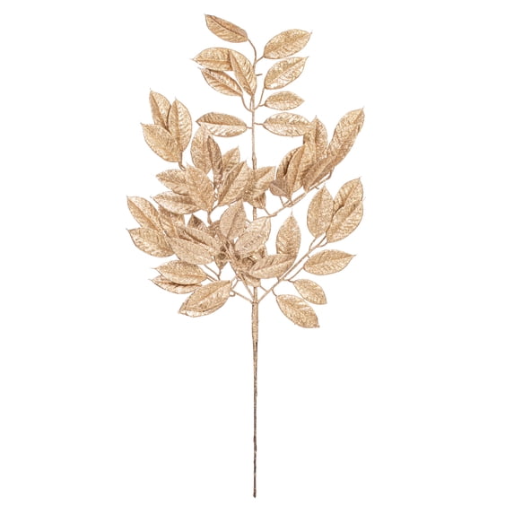 Vickerman 31" Café Latte Artificial Gardenia Glitter Spray, 2 per bag.