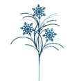 thumbnail image 1 of Vickerman 31" Turquoise Snowflake Glitter Spray, 6 per bag., 1 of 1