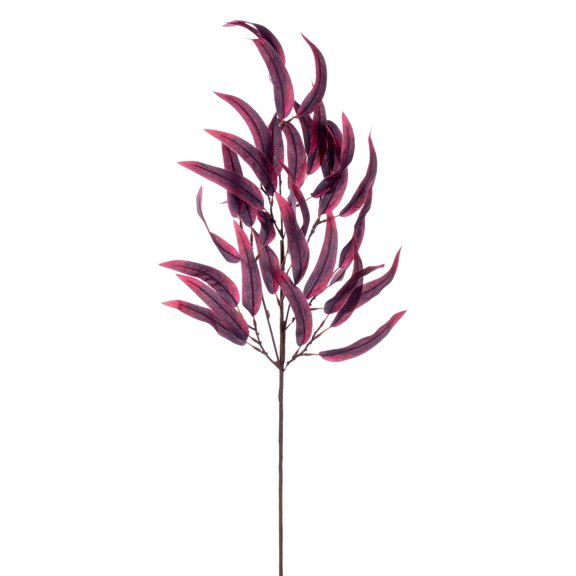 Vickerman 32" Burgundy Artificial Leaf Spray, 2 per bag.