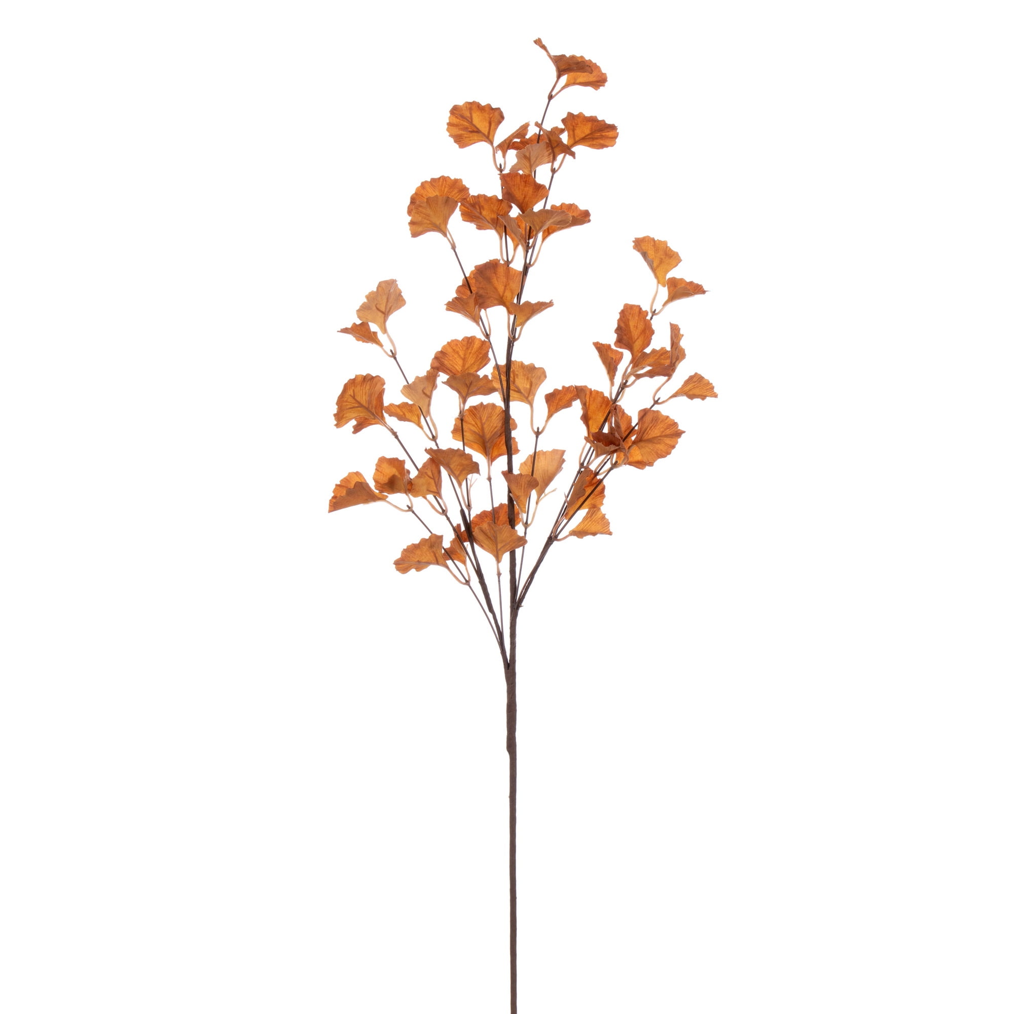 32" Orange Ginkgo Leaf Artificial Spray Arrangement
