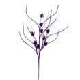 thumbnail image 1 of Vickerman 32" Purple Mini Pinecone Twig Glitter Spray, 6 per bag., 1 of 1