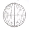 thumbnail image 1 of Vickerman 324Lt x 30" Fold Flat Red-Pure White-Blue Led Jumbo Hanging Sphere., 1 of 5