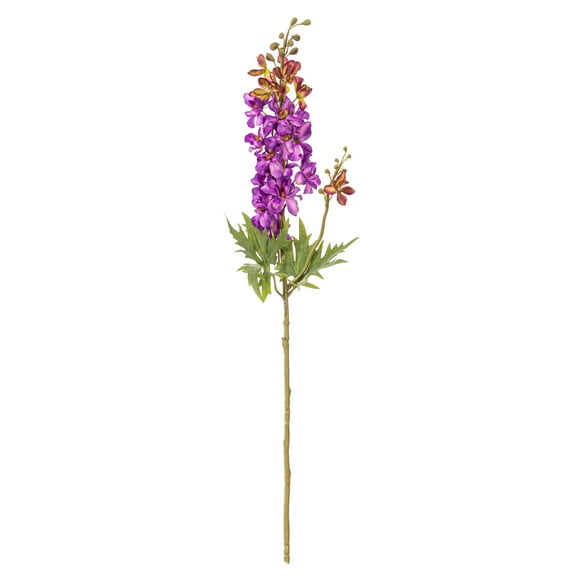 Vickerman 33" Purple Larkspur Artificial Spray, Delphinium Style, 3 Stems per Bag