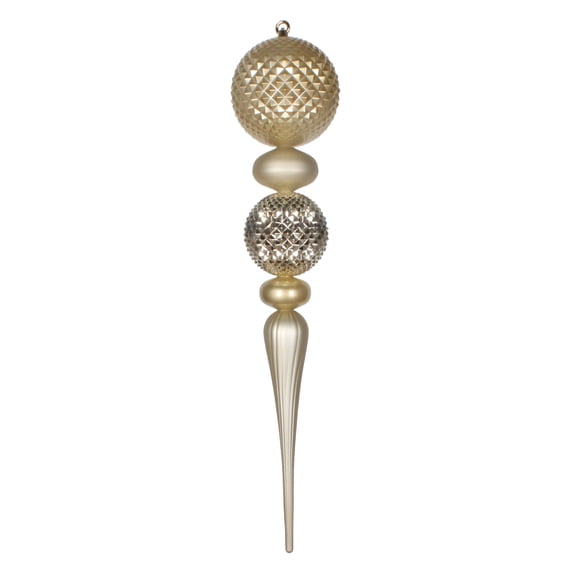 Vickerman 33" Champagne Durian Candy and Matte Finial Ornament
