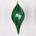 thumbnail image 1 of Vickerman 33888 - 16" Green Candy Glitter Swirl Drop Christmas Tree Ornament (M132704), 1 of 1