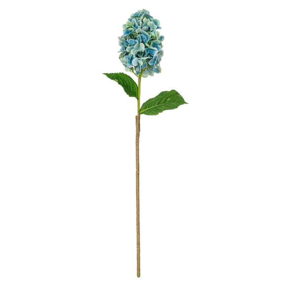 Vickerman 34" Artificial Aqua Blue Cone Hydrangea Spray. 2 Stems In A Bag.