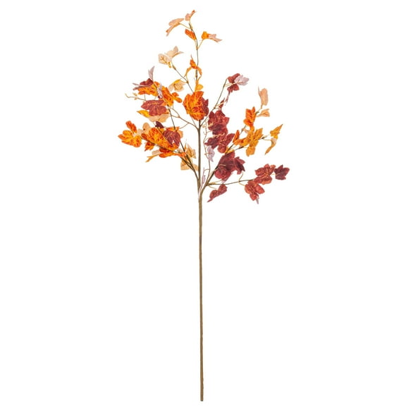Vickerman 34" Artificial Orange Fall Maple Leaf Spray, 2 per bag.