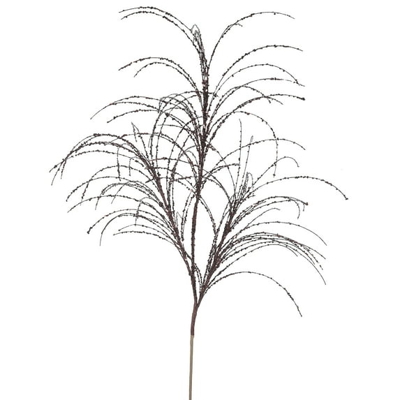 Vickerman 34" Mocha Glitter Grass Artificial Christmas Spray. Includes 6 sprays per pack.