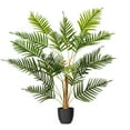 thumbnail image 1 of Vickerman 35" Artificial Potted Fern Palm Real Touch Leaves., 1 of 8