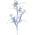 thumbnail image 1 of Vickerman 35" Blue Glitter Curly Artificial Christmas Spray. Includes 6 sprays per pack., 1 of 3