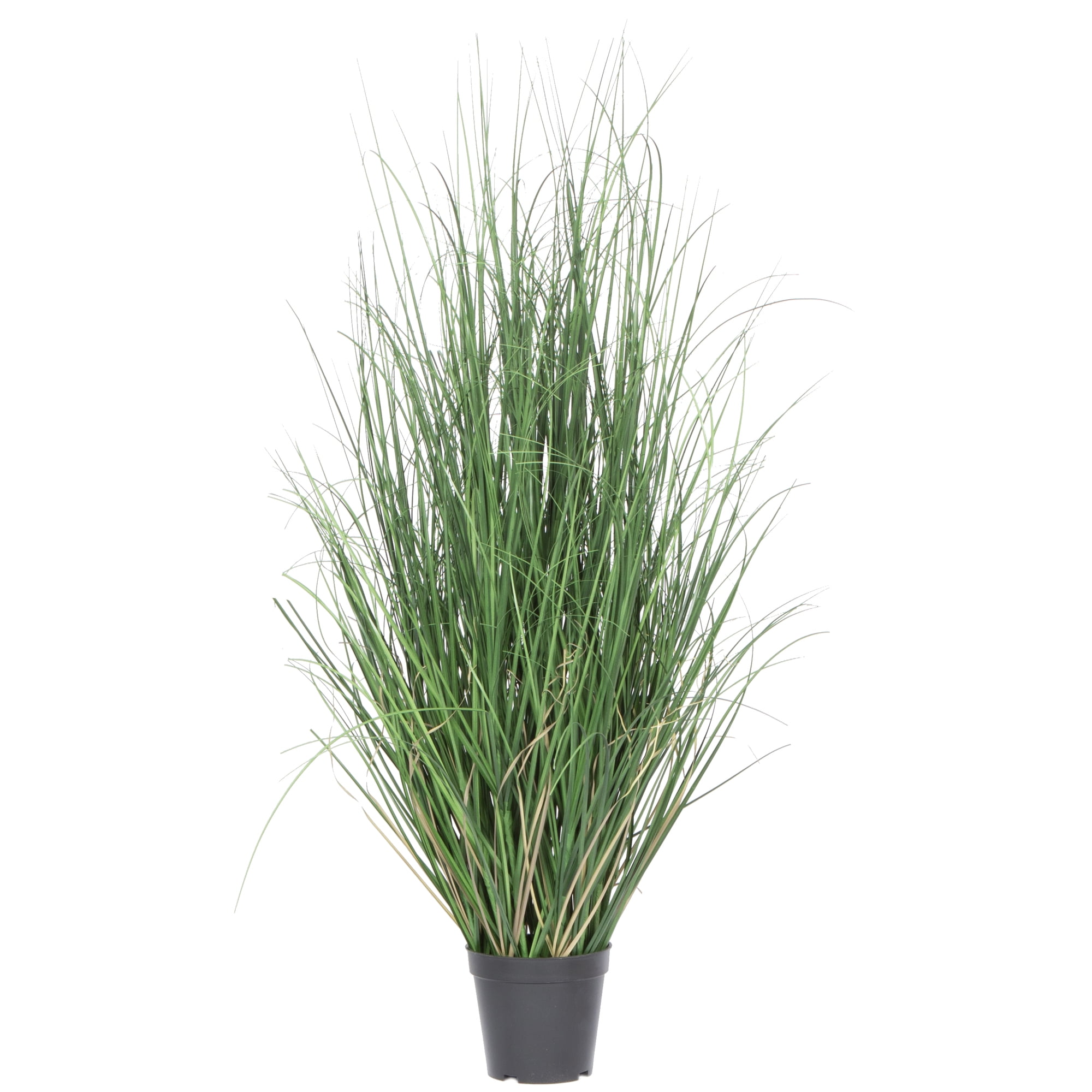 36" Green Plastic Potted Grass Arrangement for Outdoor Decor