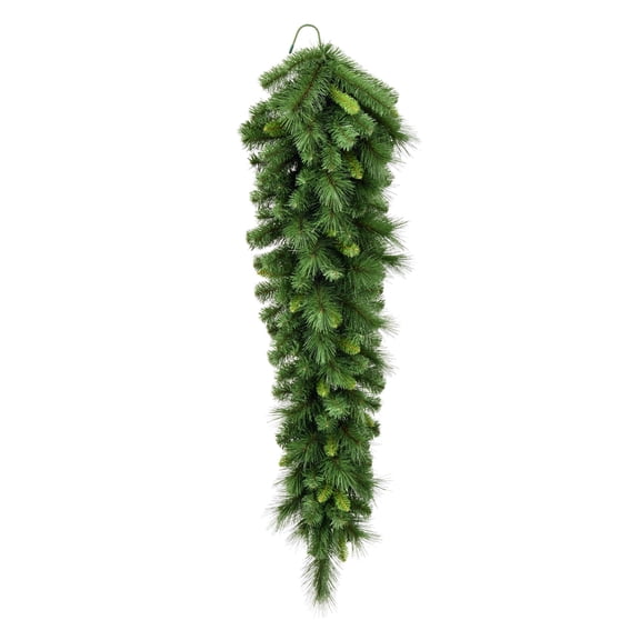 Vickerman 36" Bangor Mixed Pine Artificial Christmas Tear Drop, Unlit