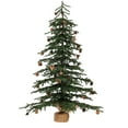 thumbnail image 1 of Vickerman 36" Caramel Pine Artificial Christmas Tree Unlit, Seasonal Indoor Home Decor with Decorative Burlap Base, 1 of 7
