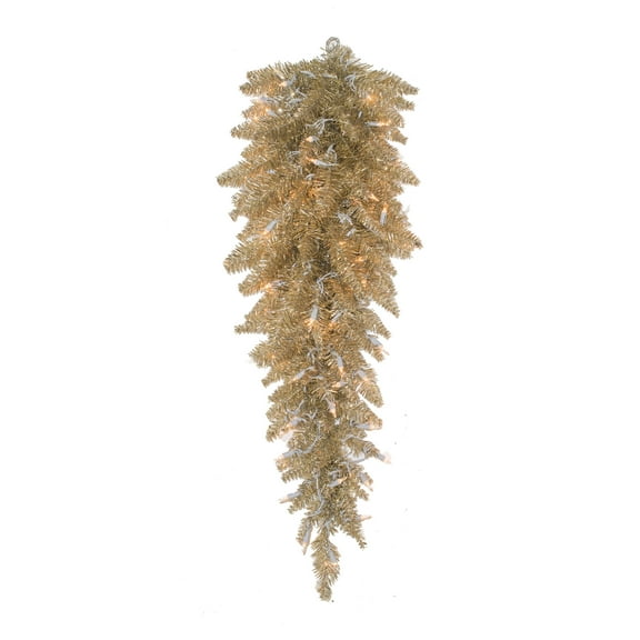 Vickerman 36" Champagne Fir Artificial Christmas Teardrop, Unlit