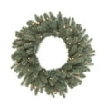 thumbnail image 1 of Vickerman 36" Colorado Blue Spruce Artificial Christmas Wreath, Battery Operated LED Italian Style Color Change LED Lights, 1 of 2