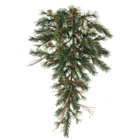 Vickerman 36" Mixed Country Pine Artificial Christmas Teardrop, Unlit