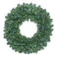 thumbnail image 1 of Vickerman 36" Oregon Fir Artificial Christmas Wreath, Multi-colored Single Mold LED Wide Angle Lights - Faux Holiday Wreath - Indoor Seasonal Home Wall Decor, 1 of 2