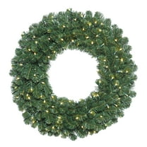 Vickerman 36" Oregon Fir Double Door Artificial Christmas Wreath, Warm White LED Lights