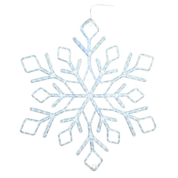 Vickerman 36" Pure White LED Star Ropelight Snowflake