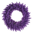thumbnail image 1 of Vickerman 36" Purple Artificial Christmas Wreath, Purple Dura-lit Incandescent Mini Lights - Faux Fir Christmas Wreath - Indoor Seasonal Home Decor, 1 of 2
