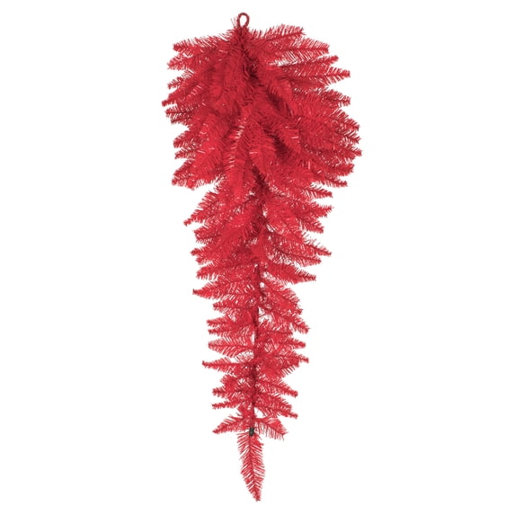 Vickerman 36" Red Fir Artificial Christmas Teardrop, Unlit