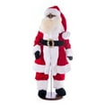 thumbnail image 1 of Vickerman 36" Red Traditional Velvet Dark Complexion Santa Doll with Stand. This Santa has glasses, stand is removeable., 1 of 5