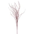 thumbnail image 1 of Vickerman 37" Burgundy Wavy Twig Glitter Spray, 6 per bag., 1 of 1