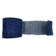 thumbnail image 1 of Vickerman 381694 - 6" x 10yd Blue Metallic Wired Mesh Ribbon (Q154762), 1 of 2