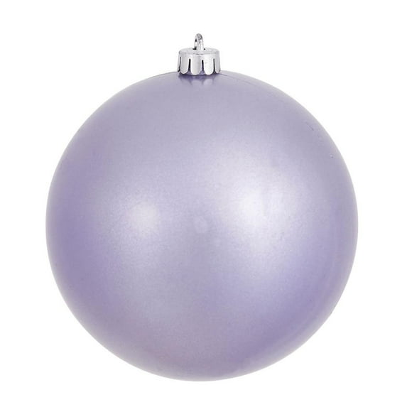 Vickerman 393857 - 4.75" Lavender Candy Ball Christmas Tree Ornaments (4 pack) (N591236DCV)