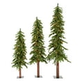 thumbnail image 1 of Vickerman 4' 5' 6' Natural Alpine Artificial Christmas Tree Set, Multi-colored LED Lights, Set of 3, 1 of 3