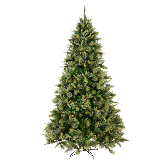 Vickerman 4.5' Cashmere Pine Artificial Christmas Tree, Multi-Colored Dura-Lit® LED Lights