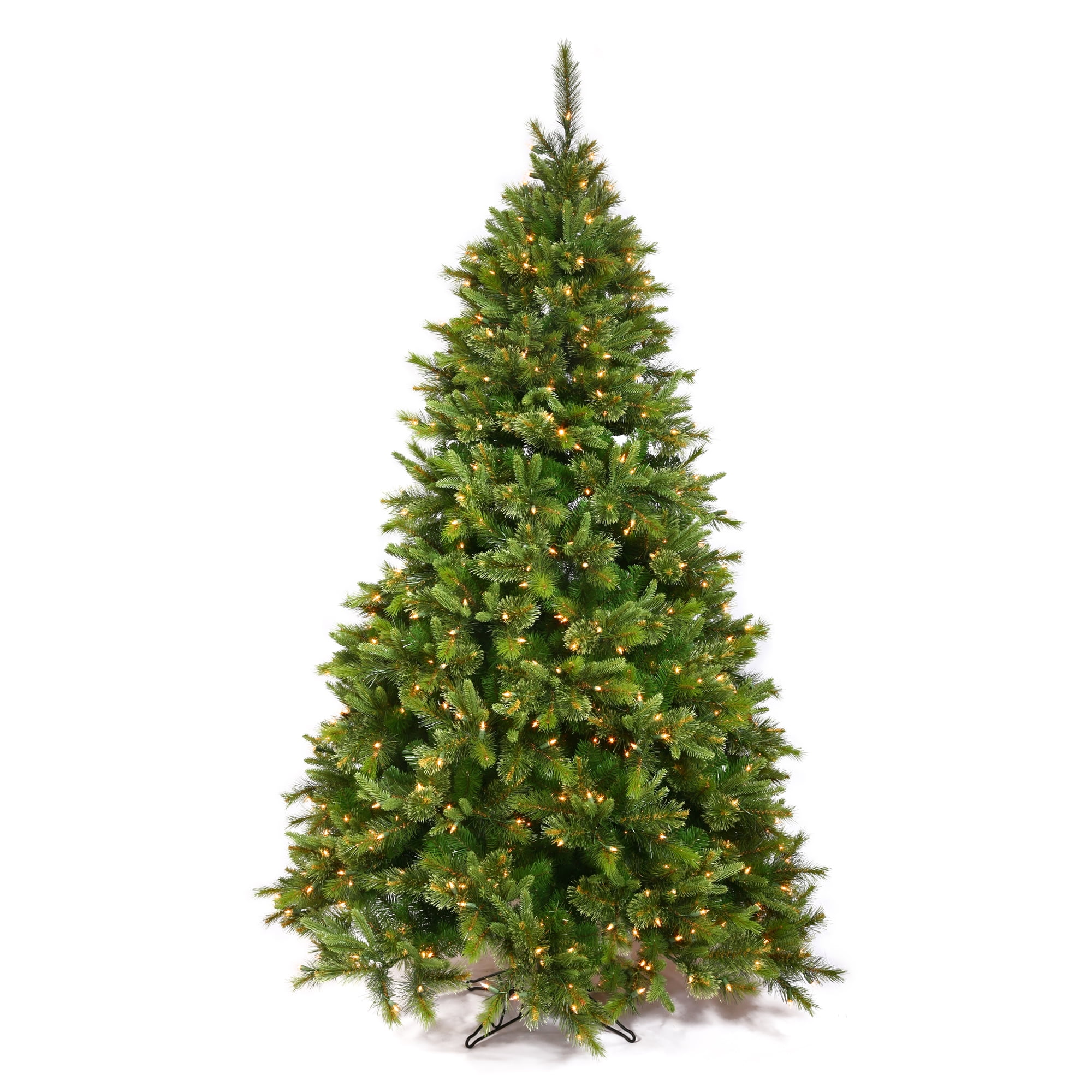Vickerman 6.5' Cashmere Pine Artificial Christmas Tree, Multi-Colored Dura-Lit LED Lights