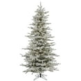 thumbnail image 1 of Vickerman 4.5' Flocked Sierra Fir Slim Artificial Christmas Tree, Warm White Single Mold LED lights, 1 of 4