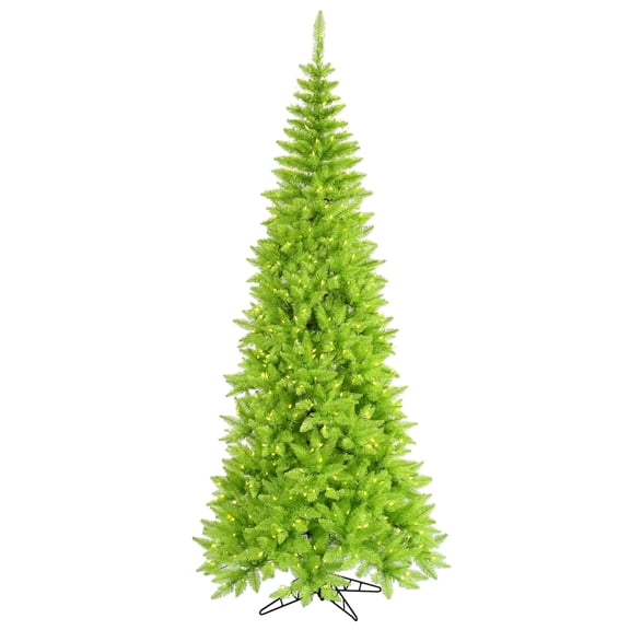 Vickerman 4.5' Lime Fir Slim Artificial Christmas Tree, Lime  Dura-lit LED Lights