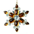 thumbnail image 1 of Vickerman 4.5" Mocha Jewel Metal Snowflake Christmas Ornament, 1 of 1