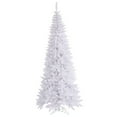 thumbnail image 1 of Vickerman 4.5' White Fir Slim Artificial Christmas Tree, Unlit, 1 of 3
