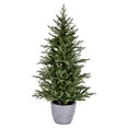 thumbnail image 1 of Vickerman 4.5' x 32" Potted Belgrade Pine Artificial Christmas Tree, Unlit, 1 of 2
