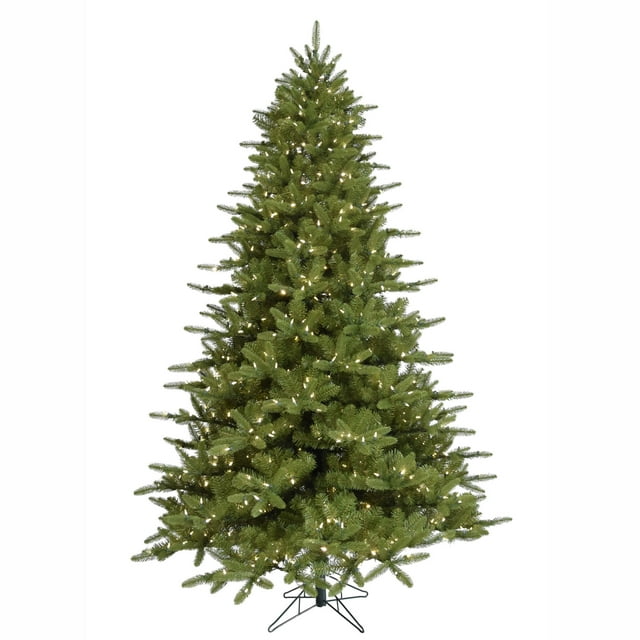 Vickerman 4.5' x 41" Langhorne Spruce EZ Plug Artificial Christmas Tree, Clear Incandescent Dura-Lit® Mini Lights