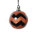 thumbnail image 1 of Vickerman 4.7" Black Orange Round Ornament, 3 per bag., 1 of 1