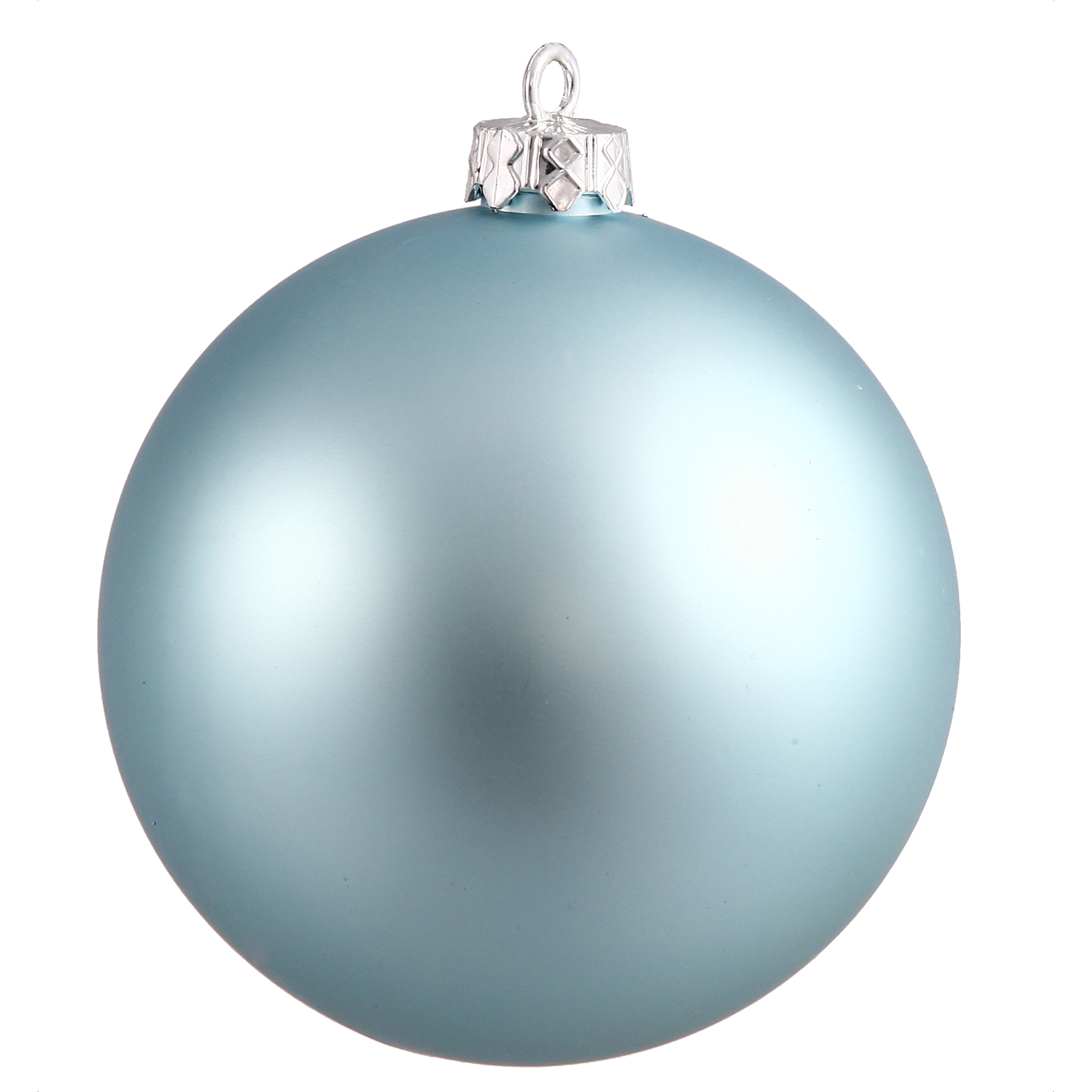 Vickerman 4.75" Baby Blue Matte Ball Ornament, 4 per Bag - image 1 of 2