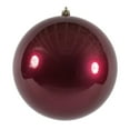thumbnail image 1 of Vickerman 4.75" Berry Red Candy Ball Ornament, 4 per Bag, 1 of 2