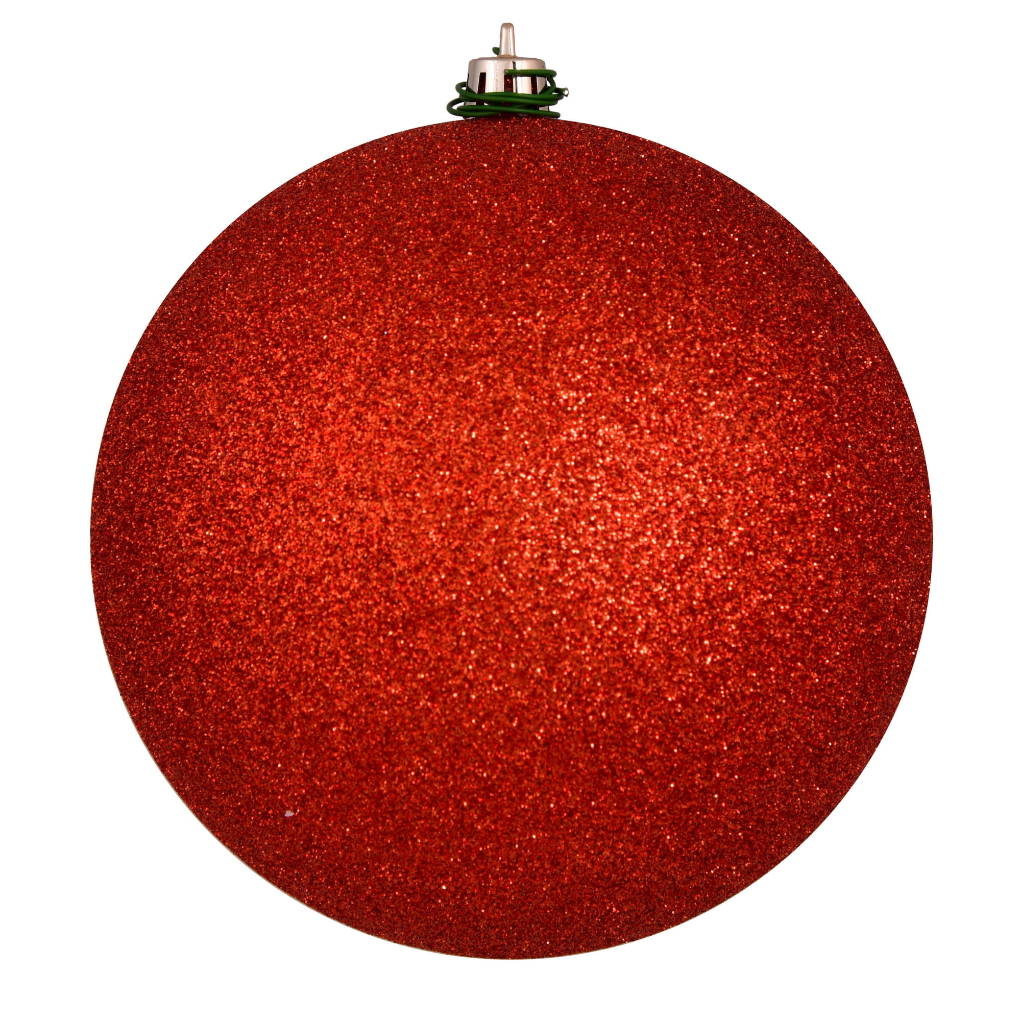 Vickerman 4.75" Bittersweet Glitter Ball Ornament, 4 per Bag