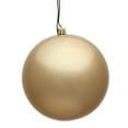 thumbnail image 1 of Vickerman 4.75" Cafe Latte Candy Ball Ornament, 4 per Bag, 1 of 2