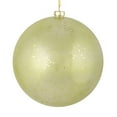 thumbnail image 1 of Vickerman 4.75" Celadon Glitter Clear Ball, 4 per Bag, 1 of 3