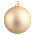 thumbnail image 1 of Vickerman 4.75" Champagne Matte Ball Ornament, 4 per Bag, 1 of 7