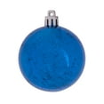 thumbnail image 1 of Vickerman 4.75" Christmas Ornament Ball, Blue Shiny Mercury Finish, Shatterproof Plastic, Holiday Christmas Tree Decoration, 4 Pack, 1 of 2