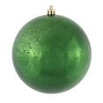 thumbnail image 1 of Vickerman 4.75" Christmas Ornament Ball, Emerald Shiny Mercury Finish, Shatterproof Plastic, Holiday Christmas Tree Decoration, 4 Pack, 1 of 2